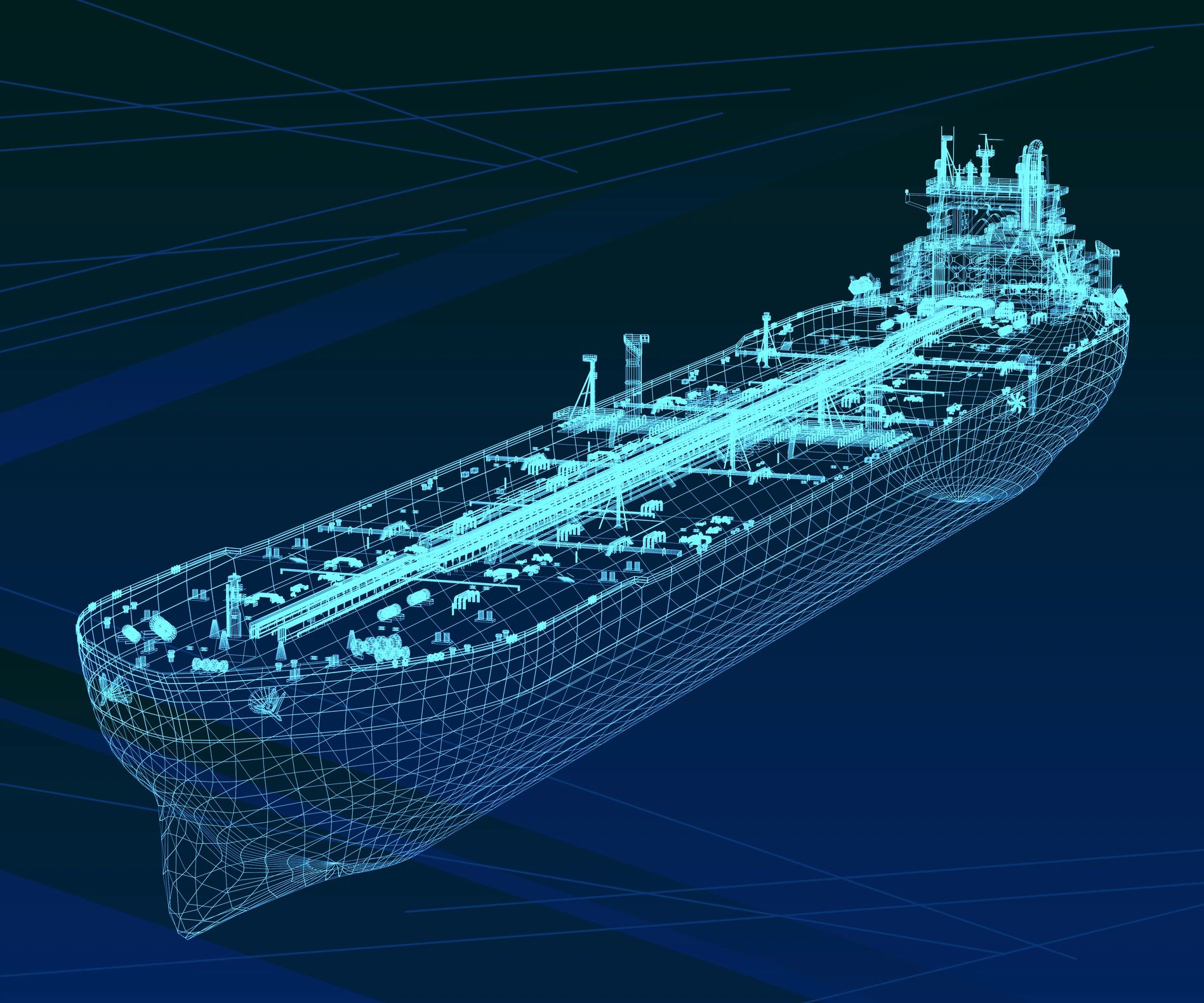 Modern navigation equipment display